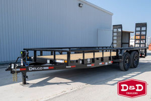 2026 Stock horse Delco Trailers 20Ft Pipe Top Utility Trailer