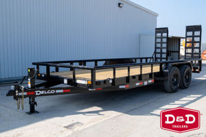 2026 Stock horse Delco Trailers 20Ft Pipe Top Utility Trailer