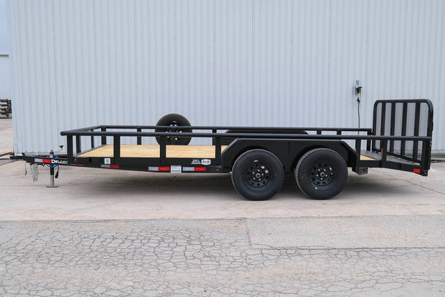 2026 Delco 16 ft pipe top utility trailer