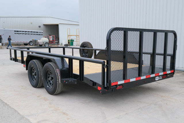 2026 Delco 16 ft pipe top utility trailer