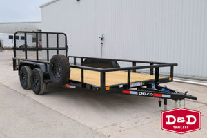 2026 Stock horse Delco Trailers 16 Ft Pipe Top Utility Trailer