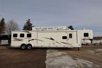 2013 3 horse Bison Trailers 3 Place LQ W/Slide-out