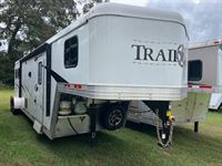 2020 3 horse Bison Trailers 7' wide Trail Boss 2 horse w/ 11' lq slide