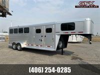 2026 4 horse Logan Coach Bulls Eye 4 Horse Gooseneck w/ Closet Tack Package