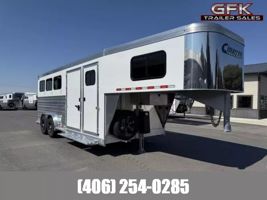 2027 3 horse Cimarron Trailers Norstar 3 Horse with Closet Tack