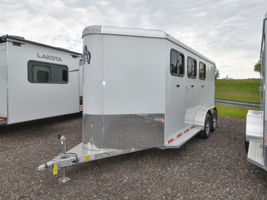 2026 Stock horse Adam Rustler 3 Horse Slant Aluminum Horse Trailer