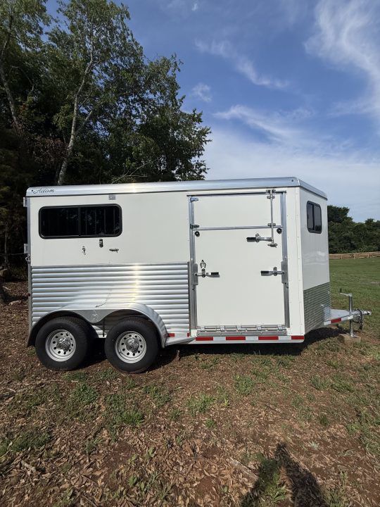 2024 Adam 2 horse straightload julite side ramp bumper pull