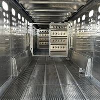 2024 Merritt 32ft stock trailer - all aluminum - 3 compartment