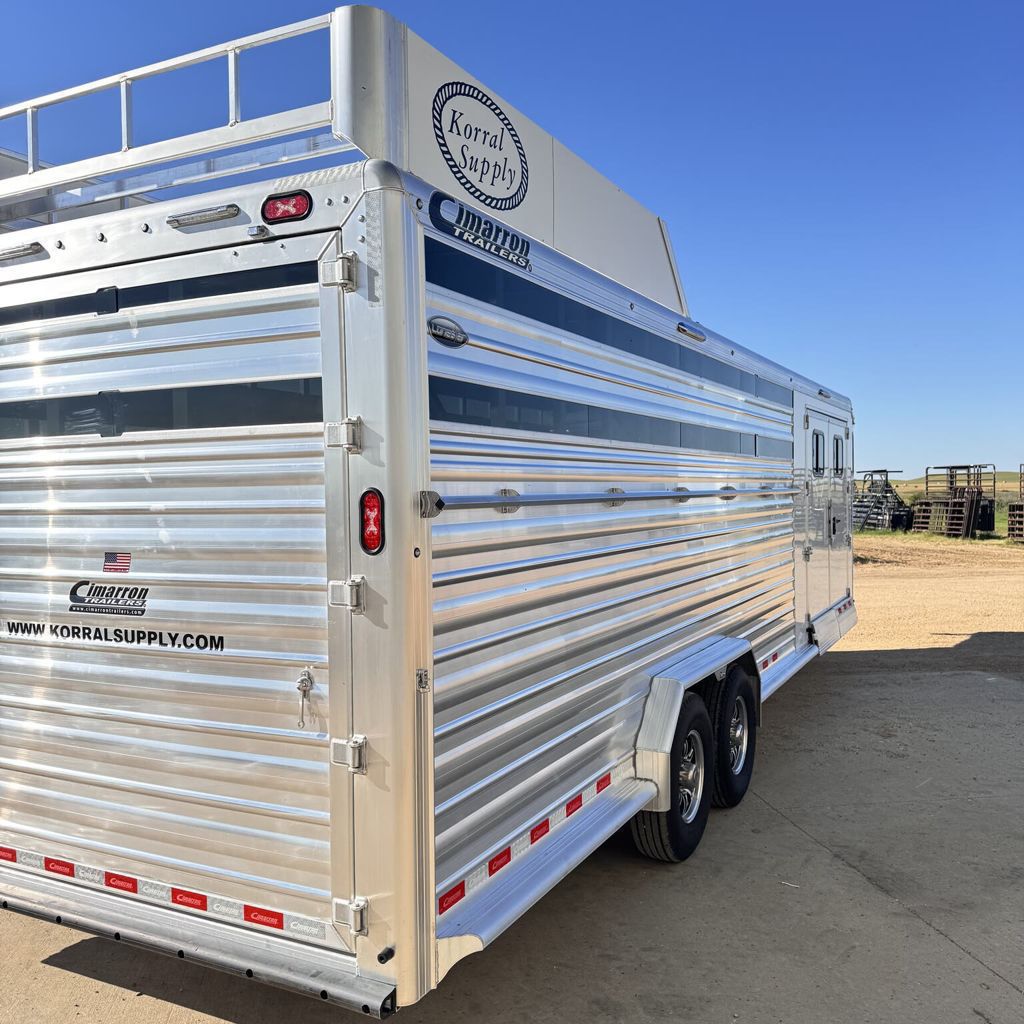 2026 Cimarron lonestar 28' stock combo - trainer tack - 3 compar