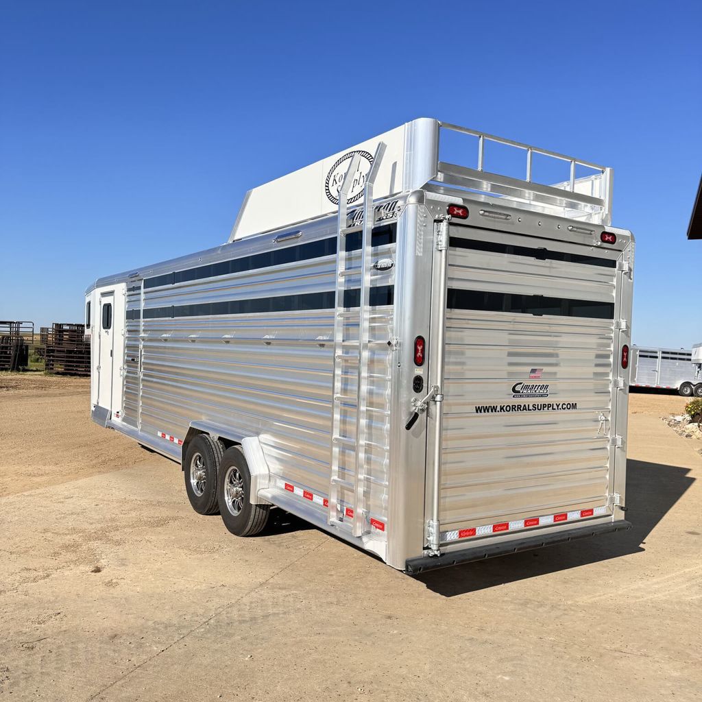 2026 Cimarron lonestar 28' stock combo - trainer tack - 3 compar