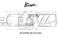 2025 3 horse BISON COACH RG8309B
