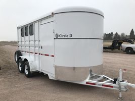 2026 3 horse Circle D 3 Horse Slant Bumper Pull **on order*