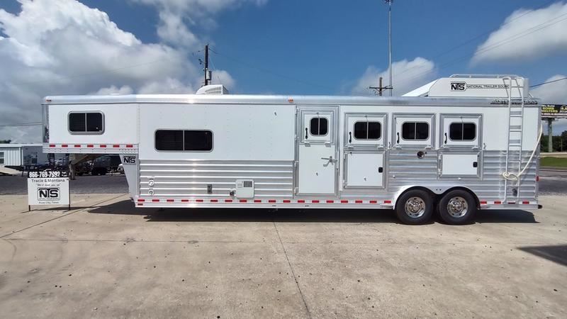 2019 Elite 4 Horse Gooseneck Trailer with 11' Living Quarters