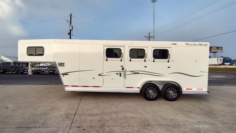 2026 Trails West 3 Horse Gooseneck Trailer