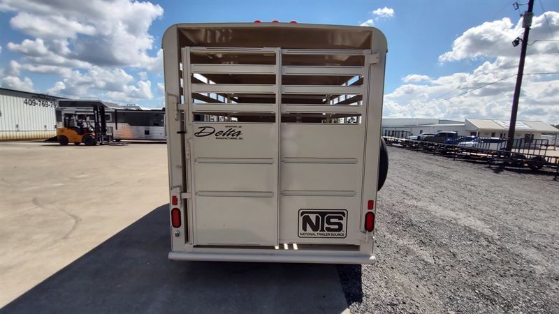 2026 Delta 14' livestock bumper pull trailer