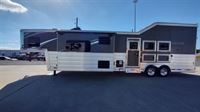 2023 3 horse Lakota Trailers Big Horn 3 Horse Side Load 14' Living Quarters