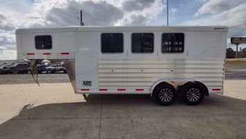 2026 3 horse Exiss 3 Horse Slant Load Gooseneck Trailer