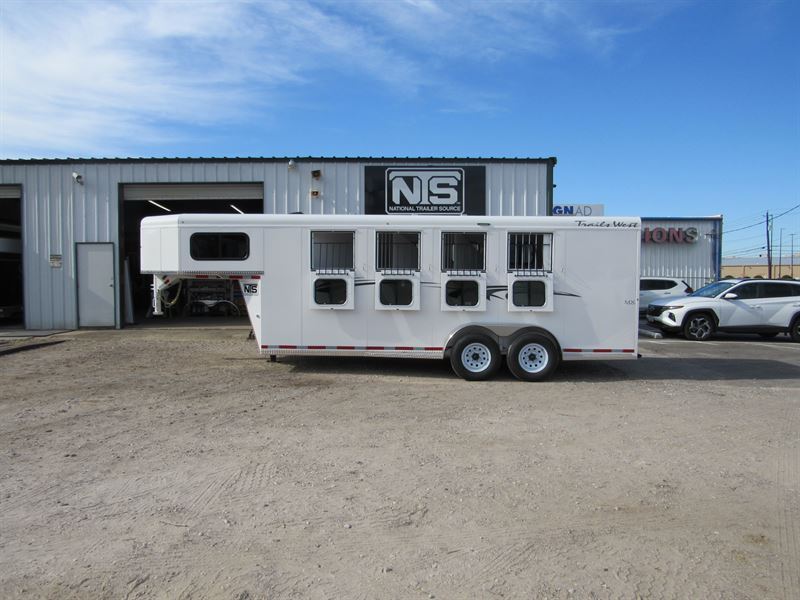 2026 Trails West 4 horse gooseneck trailer