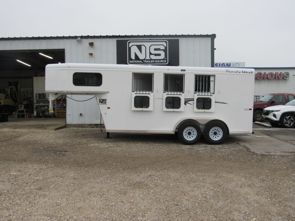 2026 Trails West 3 horse gooseneck trailer