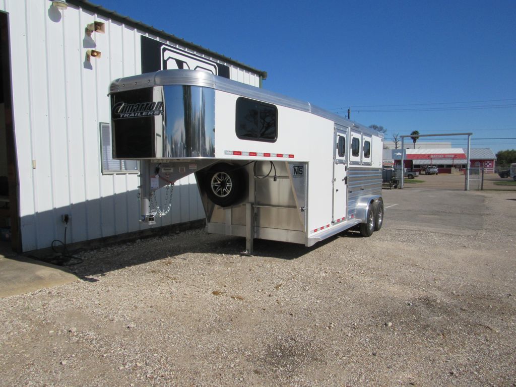 2027 Cimarron 3 horse gooseneck trailer