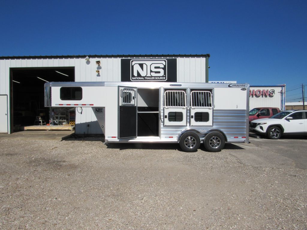 2027 Cimarron 3 horse gooseneck trailer