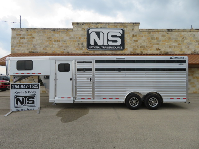 2025 Cimarron 4 Horse Gooseneck Trailer with Trainers Tack