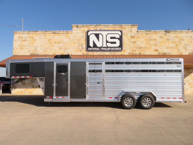 2026 Cimarron 24' livestock gooseneck trailer