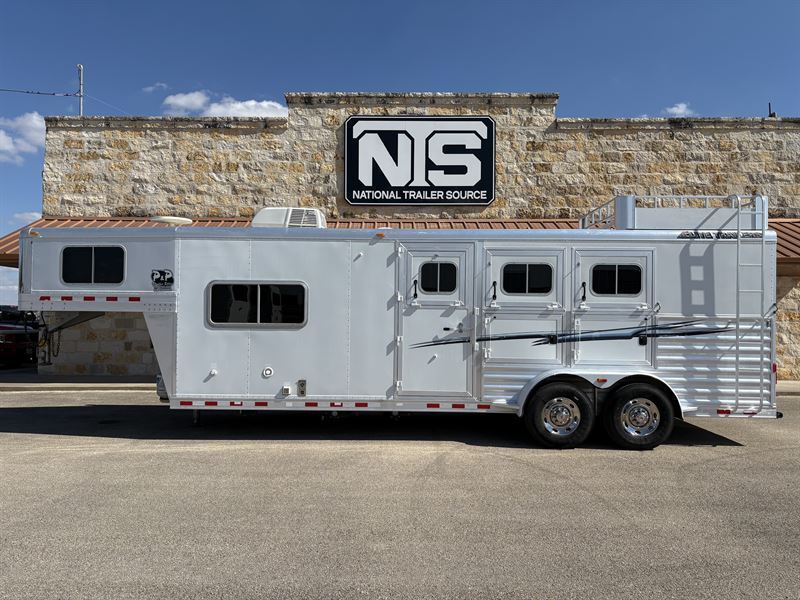 2013 Elite 3 Horse Gooseneck Trailer with 8' Living Quarters