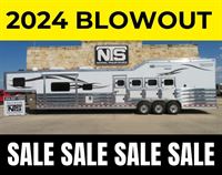 2024 4 horse Twister 4 Horse Side Load with 16'6" Outlaw Conversions