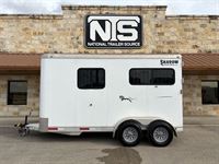 2022 2 horse Shadow 2 Horse Straight Load Bumper Pull Trailer