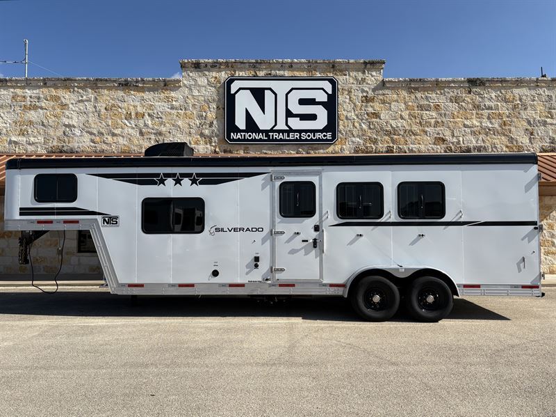 2026 Bison Silverado 3 Horse 8' Living Quarters