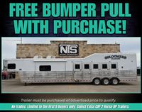 2026 5 horse Bloomer 5 Horse Side Load with 16'6" Outlaw Conversions