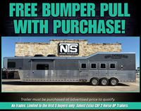 2026 4 horse Bloomer 4 Horse Side Load with 18' Outlaw Conversions