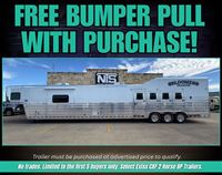 2026 4 horse Bloomer 4 Horse Side Load with 24'9" Outlaw Conversions