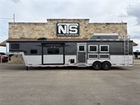 2026 3 horse Bison Silverado 3 Horse Side Load 15' Living Quarters