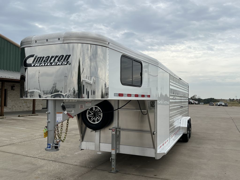 2026 Cimarron 24' livestock gooseneck trailer