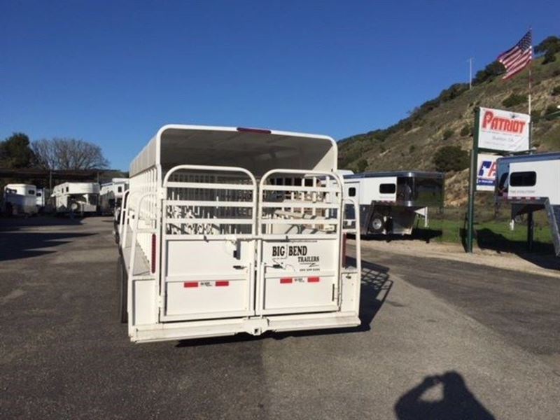 2019 Big Bend Trailers 24' Stock Trailer Full Top