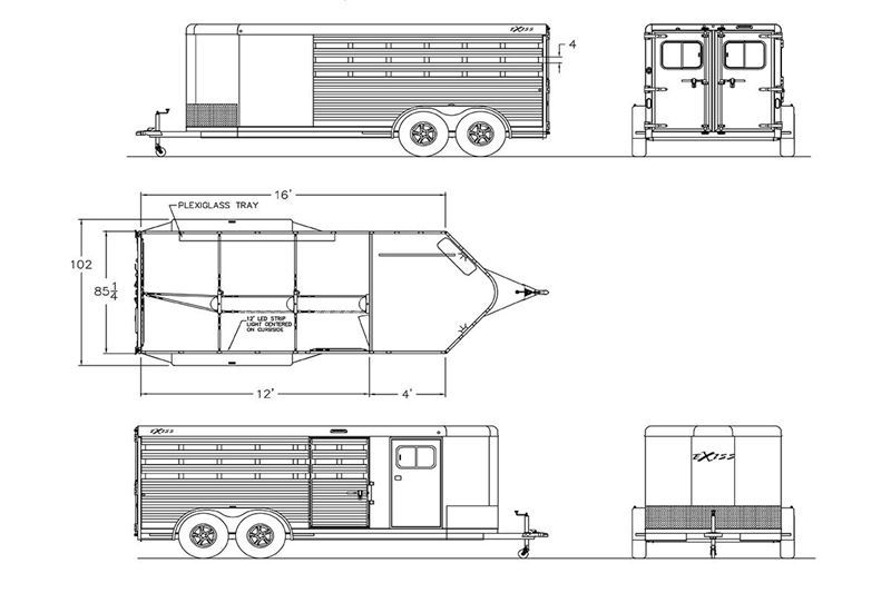2023 Exiss Trailers Exhibitor 716A