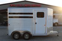 2025 2 horse Frontier Trailers 2 Horse Slant Load Bumper Pull