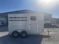 2025 2 horse Frontier Trailers Colt Series 2 Horse Slant Load Stock Combo